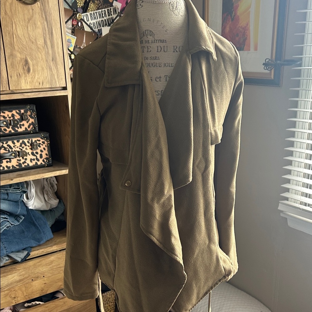 Red Snap Olive Green Women's Jacket - Medium